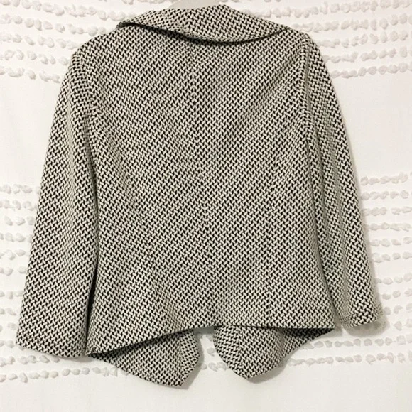 Calvin Klein ruffle open front cardigan sweater 4
